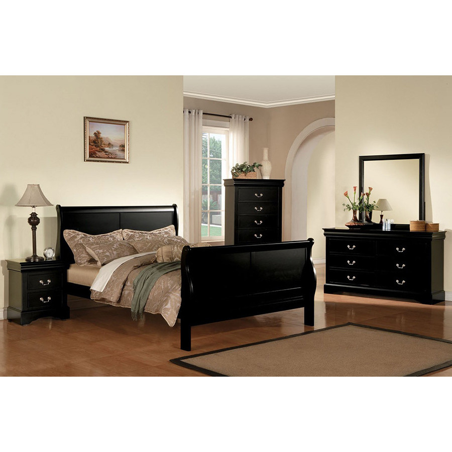ACME Louis Philipe III 2-Drawer Nightstand - Black