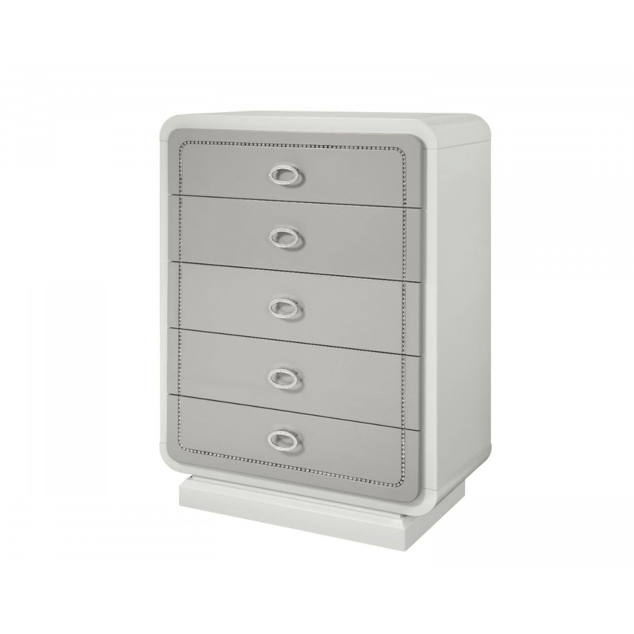 ACME - Allendale Chest in Ivory/Latte High Gloss
