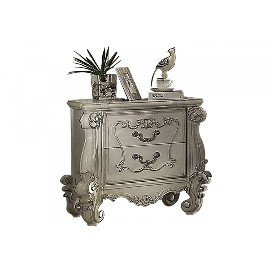 ACME Versailles Nightstand - Bone White