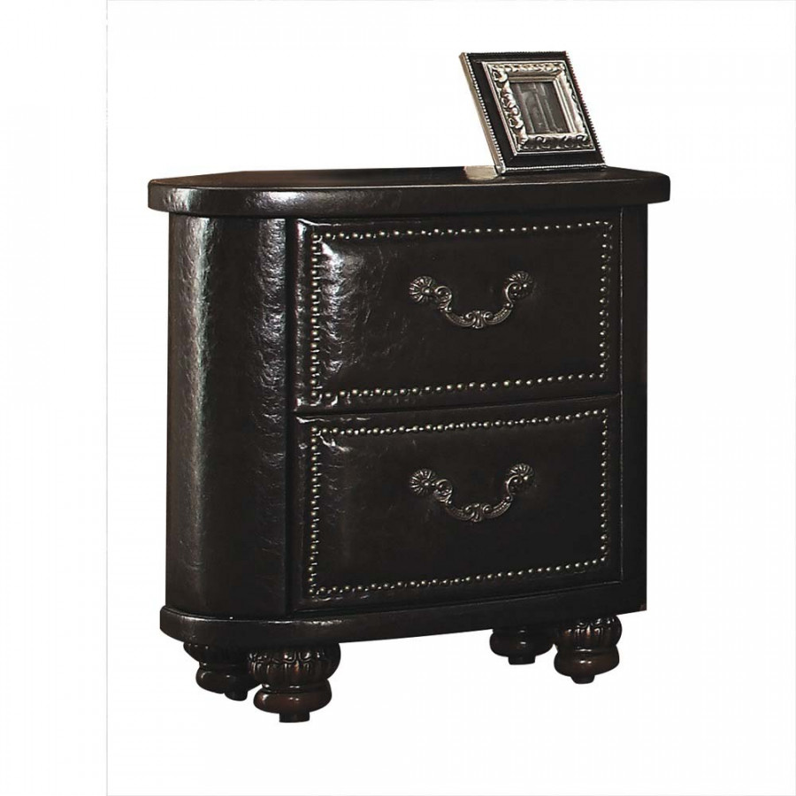 ACME - Varada Nightstand in Vintage Espresso PU