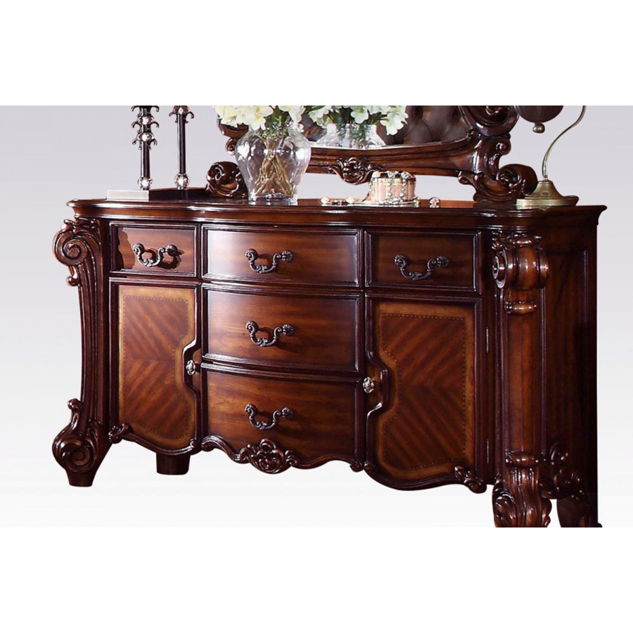 ACME Vendome Traditional Dresser/Server with Four Drawers and Two Doors - Cherry