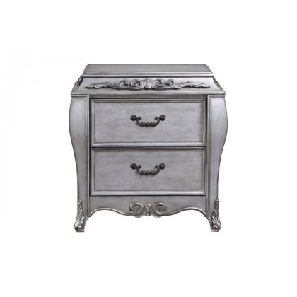 ACME - Leonora Nightstand in Vintage Platinum