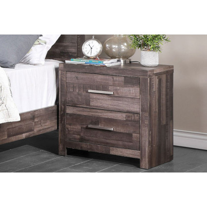 ACME - Juniper Nightstand in Dark Oak