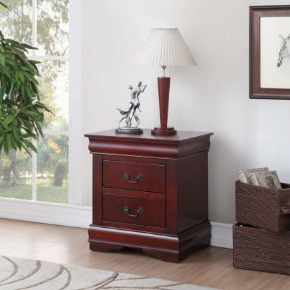 ACME Louis Philippe Nightstand - Cherry