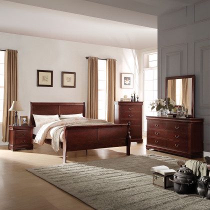 ACME Louis Philippe Nightstand - Cherry
