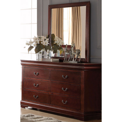 ACME Louis Philippe Mirror - Cherry Brown