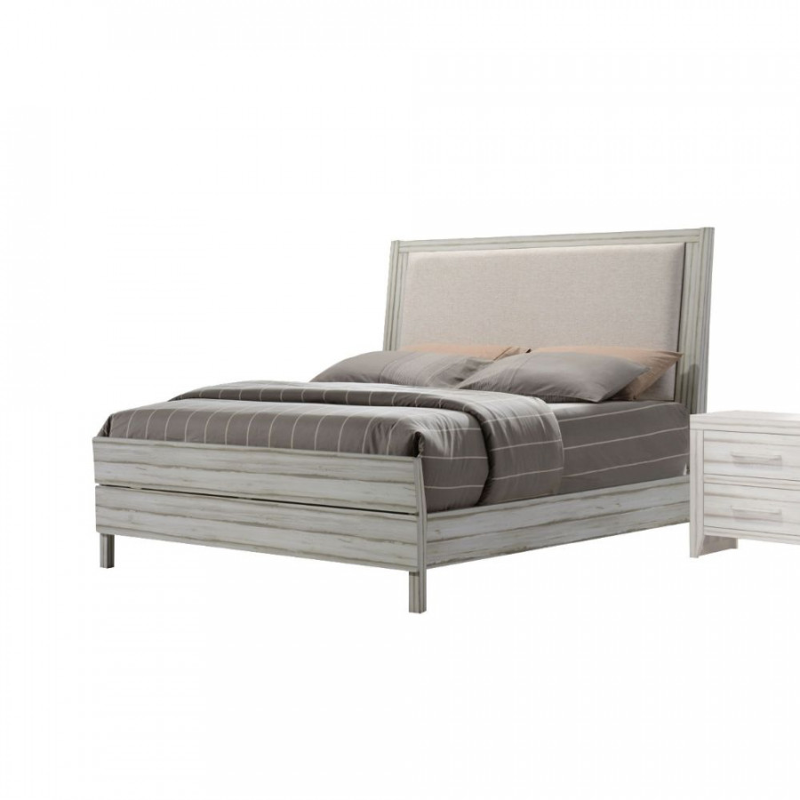 ACME - Shayla Eastern King Bed in Antique White