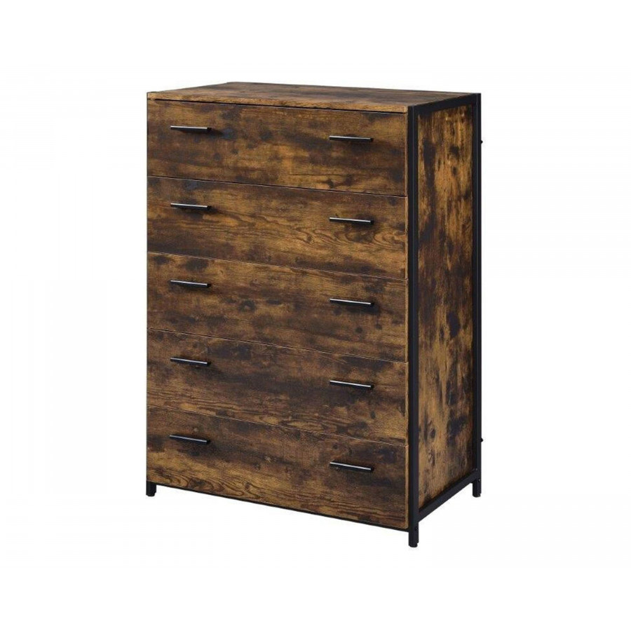 ACME - Juvanth Chest in Rustic Oak/Black