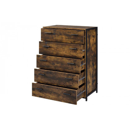 ACME - Juvanth Chest in Rustic Oak/Black