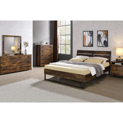 ACME - Juvanth Chest in Rustic Oak/Black