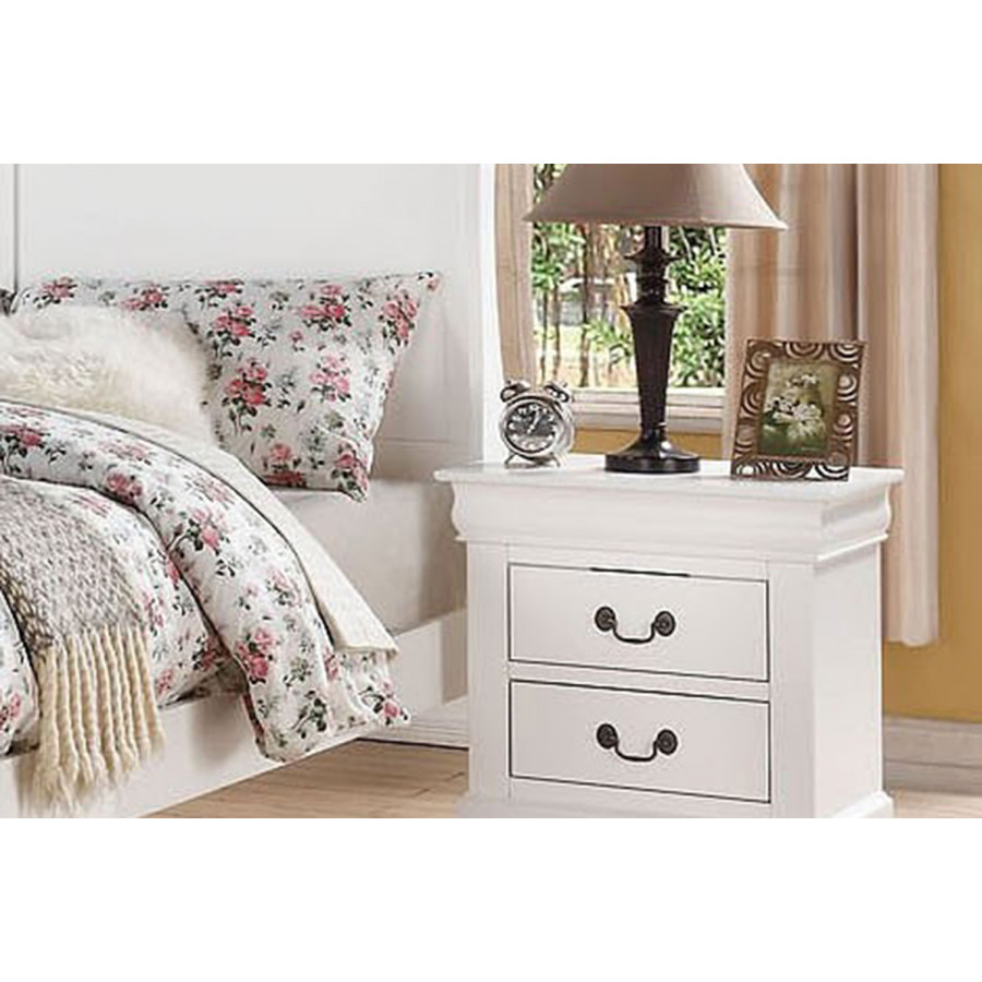 ACME Louis Philipe III Nightstand - White