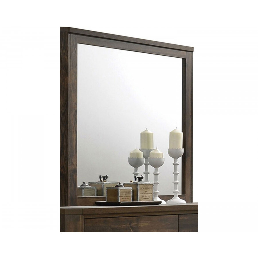 ACME - Elettra Mirror in Rustic Walnut