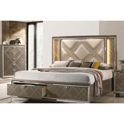 ACME Skylar Storage Bed - Queen Size