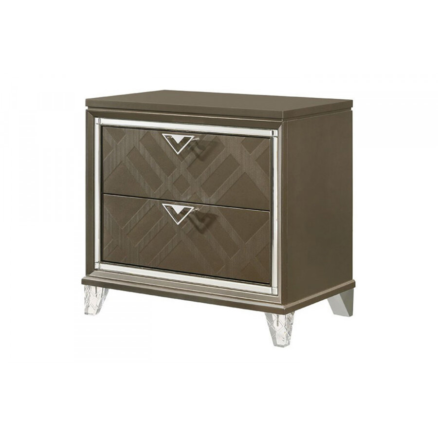 ACME Skylar Nightstand - Dark Champagne