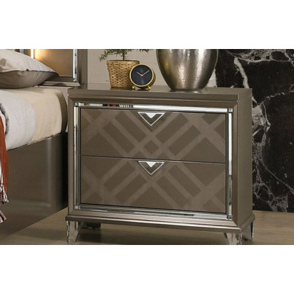 ACME Skylar Nightstand - Dark Champagne