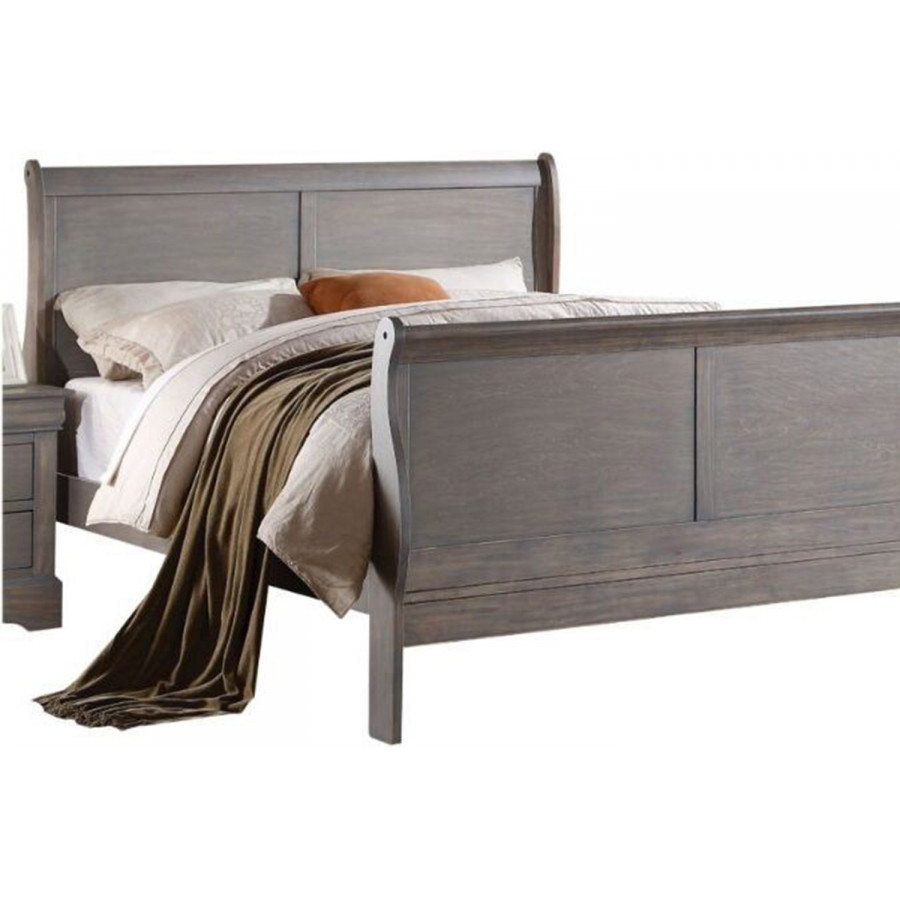 ACME Louis Philippe III Queen Bed - Gray