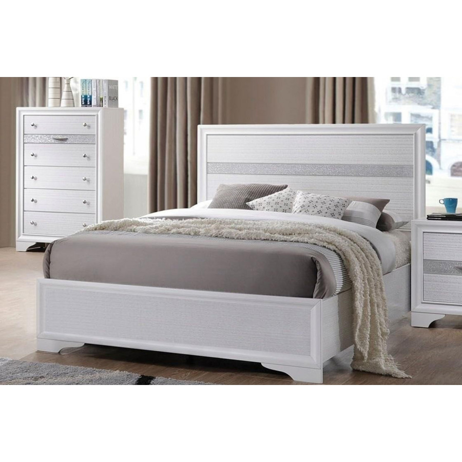 ACME Naima White Platform Storage Bed - Twin Size