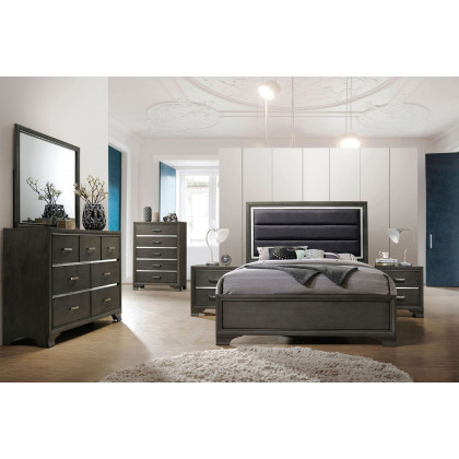 ACME Carine Mirror - Gray