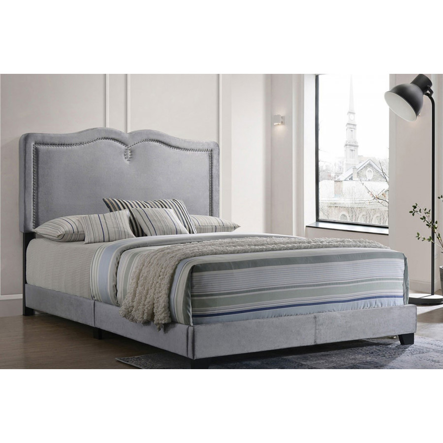ACME - Reuben Queen Bed in Gray