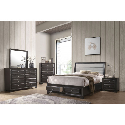 ACME - Soteris Nightstand in Antique Gray