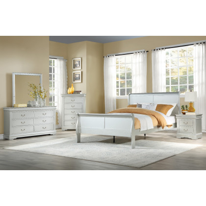 ACME Louis Philippe EK Bed - Platinum