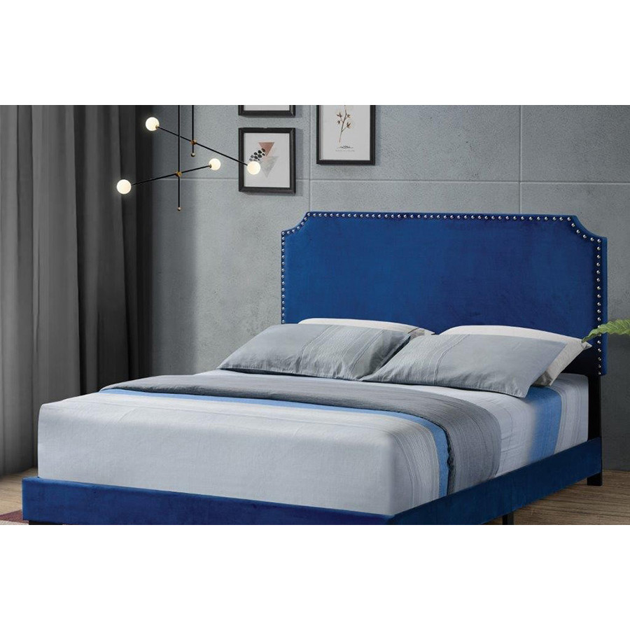 ACME Haemon Queen Bed - Blue Velvet