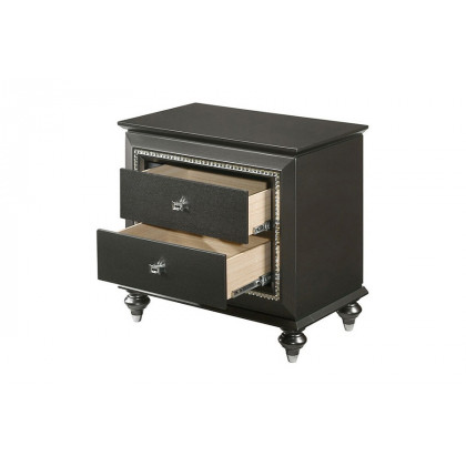 ACME Kaitlyn Nightstand - Metallic Gray