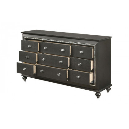 ACME Kaitlyn Dresser - Metallic Gray