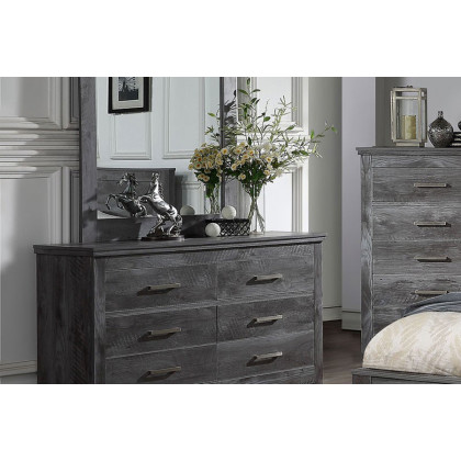 ACME - Vidalia Dresser in Rustic Gray Oak