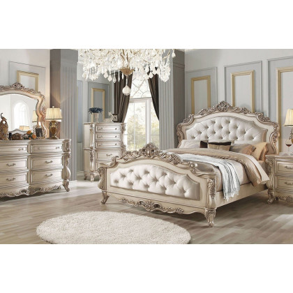 ACME - Gorsedd Mirror in Golden Ivory