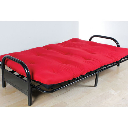 ACME Nabila Full Size Futon Mattress - Red and Black, 8" H