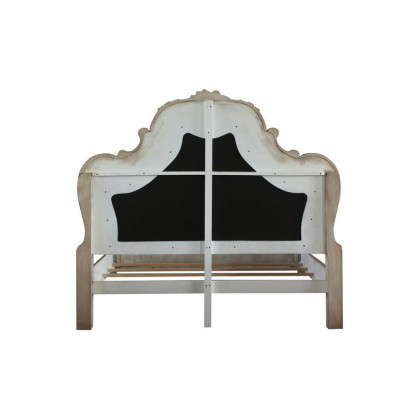 ACME Dresden CK Bed - Vintage Bone White (28164CK)