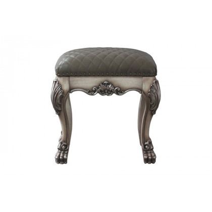 ACME - Dresden Vanity Stool in Vintage Bone White