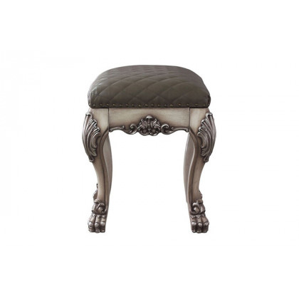 ACME - Dresden Vanity Stool in Vintage Bone White