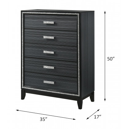 ACME Haiden Chest - Weathered Black Finish