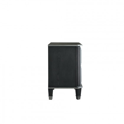 ACME - House Beatrice Nightstand in Charcoal/Light Gray
