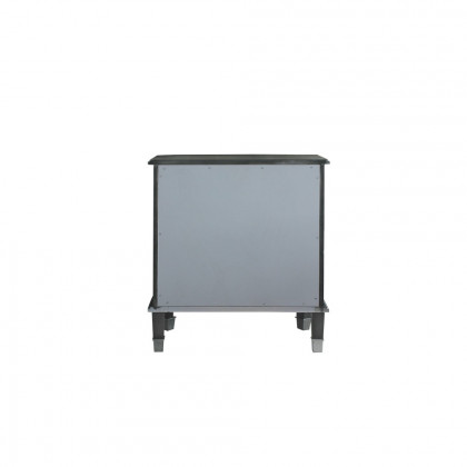 ACME - House Beatrice Nightstand in Charcoal/Light Gray