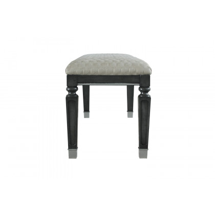 ACME - House Beatrice Bench in Beige/Charcoal