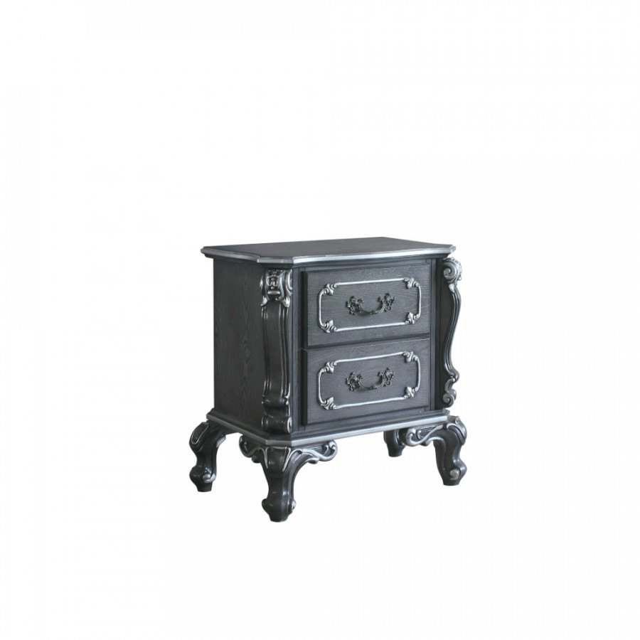 ACME - House Delphine Nightstand in Charcoal