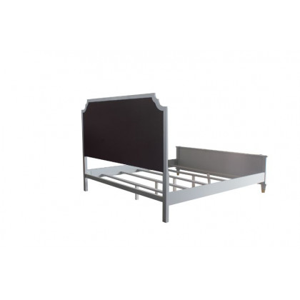 ACME House Marchese Queen Bed - Two Tone Beige Pearl Gray