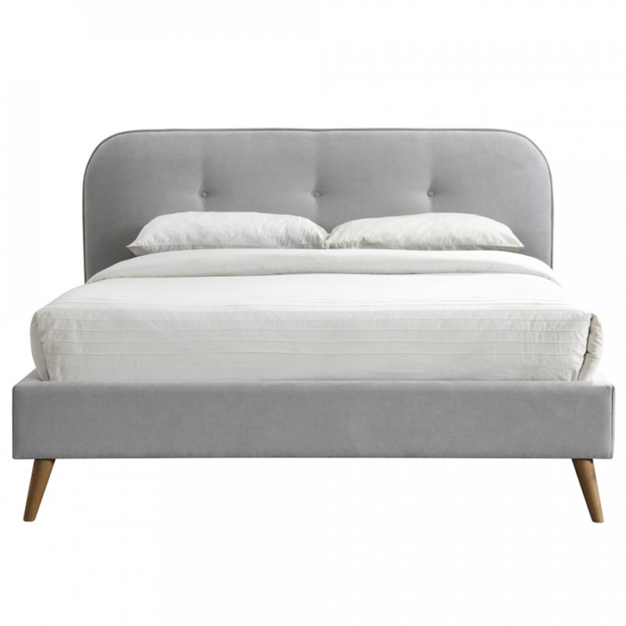 ACME Graves Queen Bed - Gray Fabric