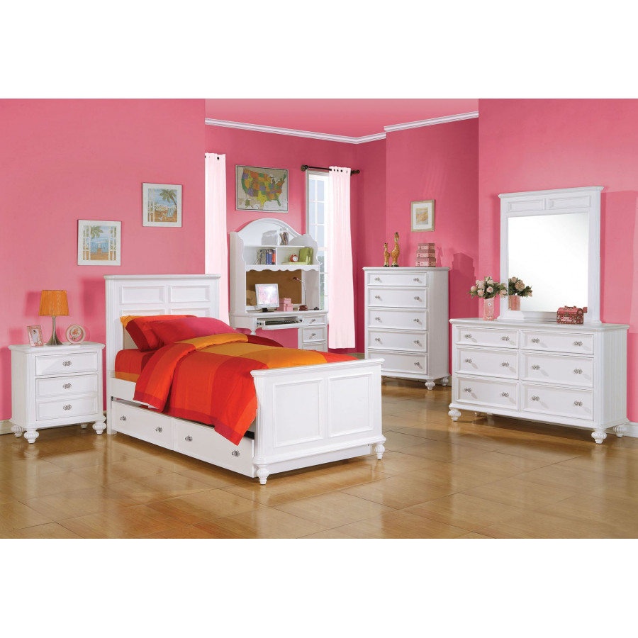 ACME - Athena Full Bed in White (30000F)