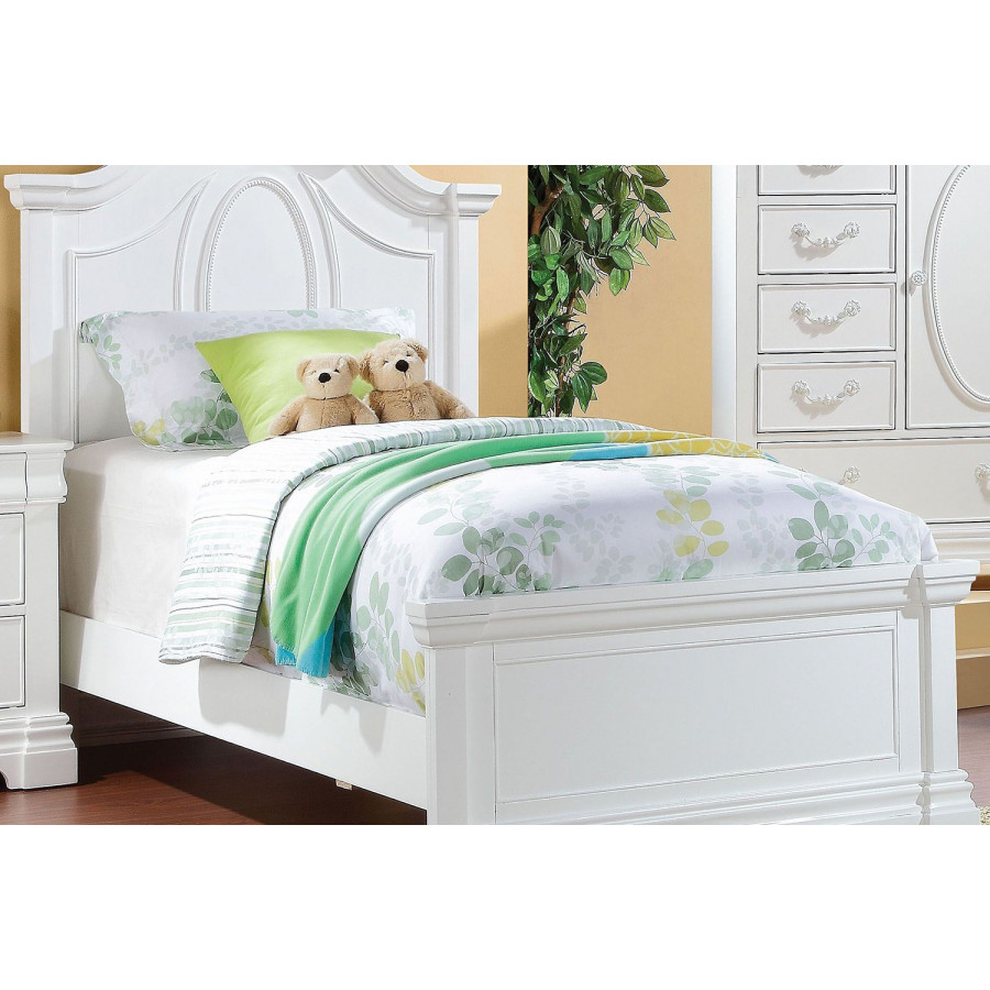 ACME - Estrella White Panel Bed
