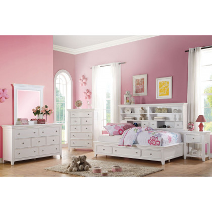 ACME - Lacey Nightstand with 1 Drawer in White