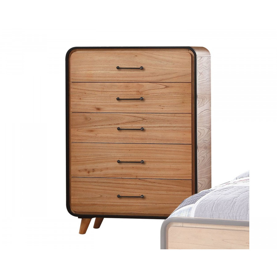 ACME - Carla Chest in Oak/Black