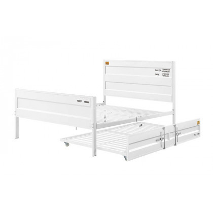 ACME Cargo Youth Panel Bed - White, Full Size