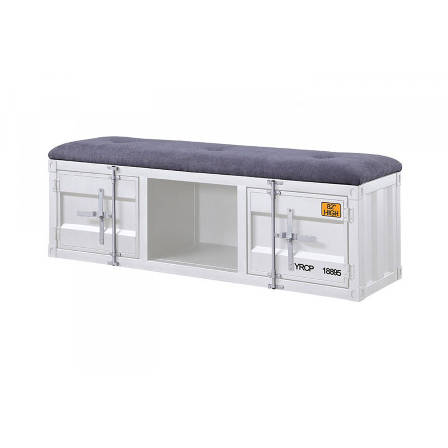 ACME Cargo Youth Storage Bench - White