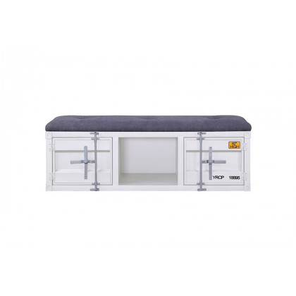 ACME Cargo Youth Storage Bench - White