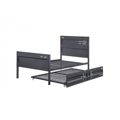 ACME Cargo Youth Panel Bed - Gunmetal, Twin Size