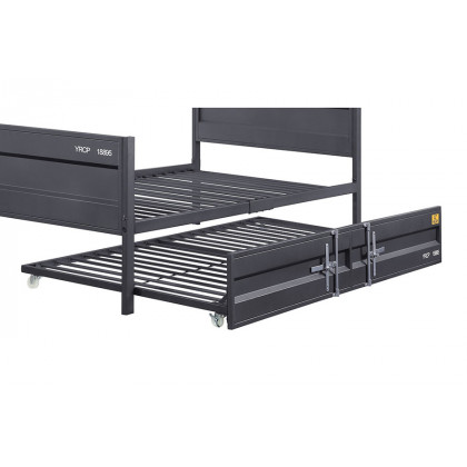 ACME Cargo Youth Panel Bed - Gunmetal, Twin Size